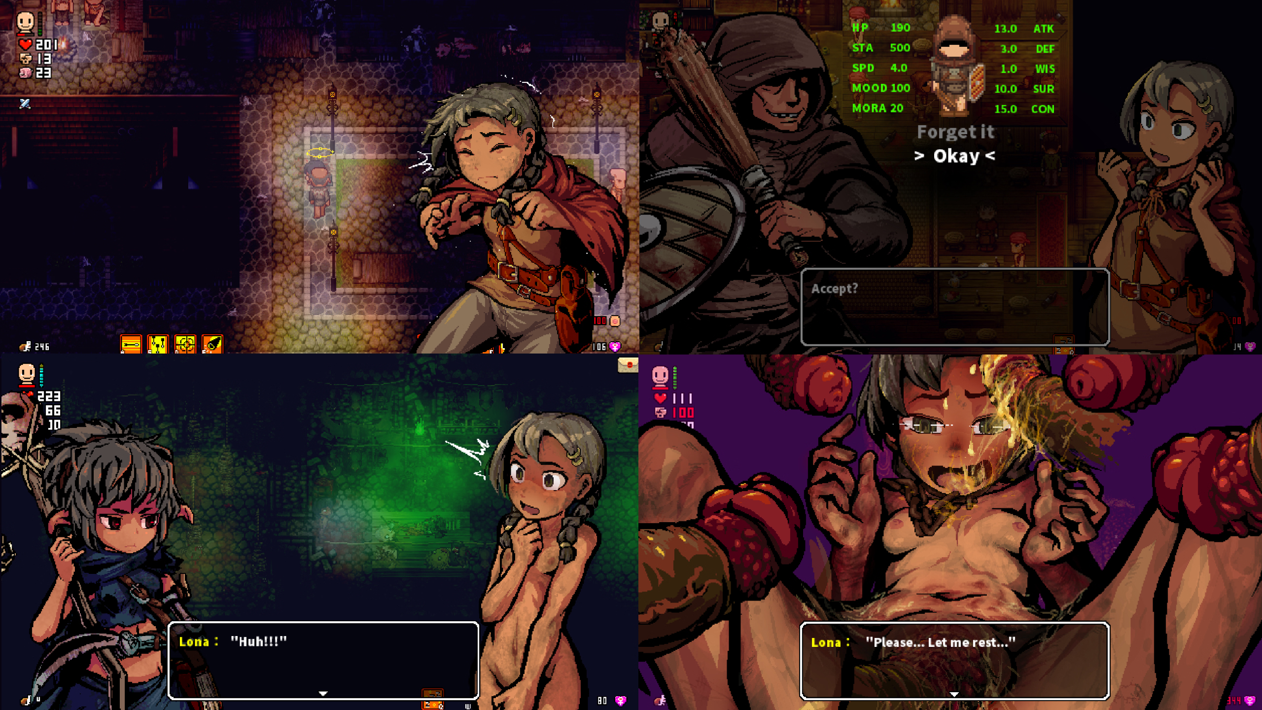 【生存ACT神作/中文/动态】洛娜的世界/LonaRPG Ver0.10.0.1+MOD 官方中文版 百度+UC/670m