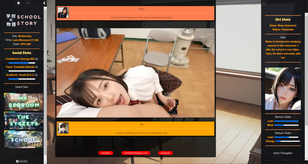 【真人SLG/HTML/动态】学校物语/学校の物语 Gakko No Monogatari V0.18a 浏览器翻译 百度+UC/12.9G